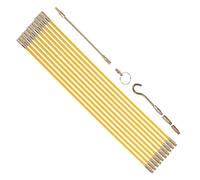 Cable Fishing Tools - Non Conductive Fiberglass Rods, Magnetic Wire Pulling Technology, Professional Reinforced Brass Connector Construction | Efficient Routing Solution for electrical conduit
