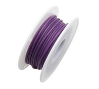 Cable, Flexible 16-30AWG Silicone Insulated Wire 600V Tinned Copper Multicolor Pack of 5 Rolls(Purple-5 Rolls,30AWG 20m per roll)