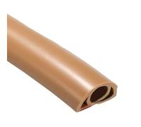 Cable Floor Protection, Floor Cable Cover, Flexible PVC Duct, Fire Retardant Cable Protector Floor - Self Adhesive Cable Shut Off Floor for Home Cable Management, Protection of Yes