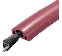 Cable Floor Protection, Floor Cable Cover - Flexible PVC Duct, Fire Retardant Cable Protector Floor, Self Adhesive Cable Snuffer for Home Cable Management, Office Dome