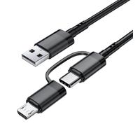 Cable for Amazon Fire Tablet,USB Charger Cord for Kindle Paperwhite,Oasis,Voyage Touch E-Readers,Micro Cable USB C Charging Cord Fire HD 10 8 7 Plus,Max 11,Kids Pro,Edition,Type C (Black, 3ft)