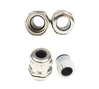 Cable Gland 1piece Nickel Brass Metal IP68 Waterproof Cable Glands Connector Wire Glands for 3-44mm Cable M PG Cable Glands(M30x1.5 fit 16-22mm)