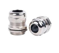 Cable Gland 1piece Nickel Brass Metal IP68 Waterproof Cable Glands Connector Wire Glands for 3-44mm Cable M PG Cable Glands(PG16 fit 10-14mm)