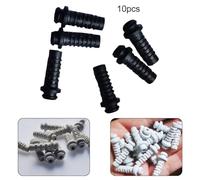 Cable Gland Connector 3/4/5mm Rubber Strain Relief Cord Boot Wire Sleeve for Aviation Power Tools Electric Drill Protection, 10 pcs, IP56 Rated, Polyamide PA6 V-2, Black