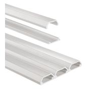 Cable glands, 3 pieces, sticker, rectangular., 100X2,1X1cm, PVC, blc