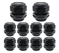 Cable Glands-PENGLIN 1-1/2" NPT Nylon Cable Connector, Strain Relief Cord Connector, IP68 Waterproof Adjustable Locknut(1-1/2 Inch (10-Pack))