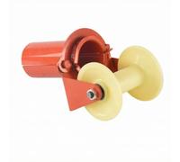 Cable Guide Pulley Wire Pulling Pulley Conduit Pulley Corner Pulley With Heavy Duty Frame And Grooved Wheel For Reduced Friction During Pulls Suitable, 100mm, Nylon Wheel