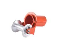Cable Guide Pulley Wire Pulling Pulley Conduit Pulley Corner Pulley With Steel Frame And Nylon Groove Wheel For Stable Corner Routing Suitable for, 100mm, Aluminum Wheel