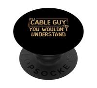 Cable Guy | Occupation Trades Worker PopSockets Adhesive PopGrip