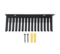 Cable Hanger - Wall Mounted 13 Slot Steel Organizer Rack, Durable Cord Management System, Space Saving Wire Holder, Heavy Duty Storage Solution | Workshop Studio Server Room Workbench Computer Use