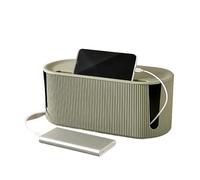 Cable Hider Box Desk Cord Storage Organiser for Power Strips & Cables Green | Electrically safe ABS,Hides power strips & cords,For desk, TV, office | Keeps workspace tidy & child-safe