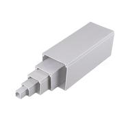 Cable Hider Trunking Cable Cover Wire Hider Paintable White Multiple Sizes 2 Pack(75 * 75)