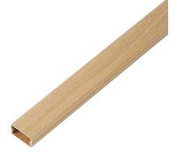 Cable Hider Wood Grain, Renter Friendly Heavy Duty Flat Wire Channel, Aluminum Square Decorative Cord Raceway, 1m (39\