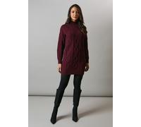 Cable High Neck Tunic Principles Berry XL