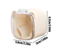 Cable Holder - 2 Pieces Anti Moisture Plug Hook, Power Cord Organizer with Sturdy Dustproof Clear Cover, Keeps Outlets Secure and Dry, Ideal for Bathroom Bedroom Workplace