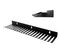 Cable Holder - 35.8 x 8.7 x 3.2 cm, Steel Brackets | Black Support - Wall Storage Rack, Keeps Wires, Cords And Accessories Clean At Home, Studio, Office Or In A Remor