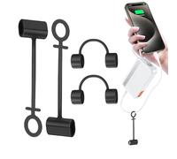 Cable Holder and Charging Adapter | 4 Pieces Charger Organizer, Silicone Anti-lost Cover for Converters | for Travel Car Backpack Pocket