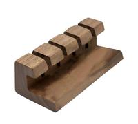 Cable Holder - Wooden Cable Clips, Self Adhesive Clips, 4 Hole Organizer | Cable Management Holder with Ribbon Back Designed for Power Cord Mouse USB Cable Desk Wire Co