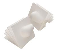 Cable Hole Entry or Exit Brick Blast Exterior Wall Cover Plate White [10 Pack]