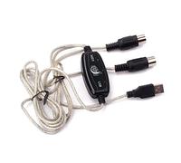 Cable Keyboard To PC USB Cable Converter USB IN-OUT Adapter PC To Music Keyboard Cord