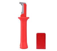 Cable Knife insulating multi-component handle, Knife Cable Stripping Knife Red Stainless Steel PP 1 Pc Electrical Insulation Cable Wire Stripper Cutter Insulated Handle Tool With Red