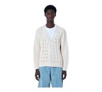 Cable Knit Cardigan - male - Lacoste - Cardigans - White - M - Knitwear M