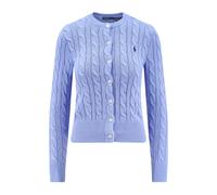 Cable-knit Cotton Cardigan - female - Polo Ralph Lauren - Cardigans - Blue - L - Knitwear L
