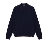 Cable-Knit Crew Neck Jumper - male - Colmar - Round-neck Knitwear - Blue - 2XL - Knitwear 2XL
