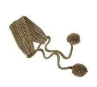 Cable Knit Ear Warmer Headband, Adjustable for Adult, Khaki | Winter Unisex Ear Muffs, Crochet Ear Warmers, for Adult Girls Boys, Adjustable, Soft, Cold Weather, Headwear