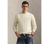 Cable Knit Jumper in Wool and Cashmere beige