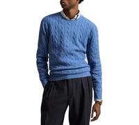 Cable Knit Jumper - male - Ralph Lauren - Round-neck Knitwear - Blue - XL - Knitwear XL