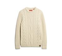 Cable knit jumper Superdry Jacob Beige XL