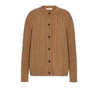 Cable Knit Jumper with Button Closure - female - The Row - Cardigans - Brown - M - Knitwear M