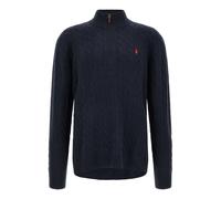 Cable-Knit Quarter-Zip Pullover - male - Polo Ralph Lauren - Zip-throughs - Blue - M - Sweatshirts & Hoodies M