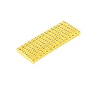 Cable Labelling， 100/150 Pcs Cable Markers Colourful C-Type Marker Number Tag Label for 2-10mm Wire Network(Yellow M 2l(5.0mm))