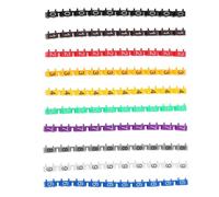 Cable Labelling， 150 Pcs Electrical Sticker Wire Number Label Multicolor Markers Labeler Electric 0- Tie Clip-on(0.60x0.40x0.30cm)