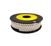 Cable labelling， 250/500/1000Pcs 0 to 9 Number 2.5mm2 Cable Wire Marker Spiral Wrapping Colored 18AWG-12 AWG EC-1(No.9,EC 2(500Pcs))