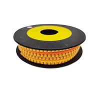 Cable labelling， 250/500/1000Pcs 0 to 9 Number 2.5mm2 Cable Wire Marker Spiral Wrapping Colored 18AWG-12 AWG EC-1(Multi Colored3,EC 3(250Pcs))