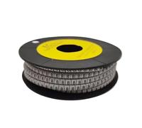 Cable labelling， 250/500/1000Pcs 0 to 9 Number 2.5mm2 Cable Wire Marker Spiral Wrapping Colored 18AWG-12 AWG EC-1(No.8,EC 3(250Pcs))