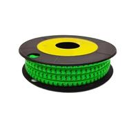 Cable Labelling， 250/500/1000Pcs 0 to 9 Number 2.5mm2 Wire Marker Spiral Wrapping Colored 18AWG-12 AWG EC-1(Multi Colored5,EC 2(500Pcs))