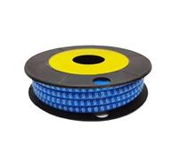 Cable Labelling， 250/500/1000Pcs 0 to 9 Number 2.5mm2 Wire Marker Spiral Wrapping Colored 18AWG-12 AWG EC-1(No.6,EC 3(250Pcs))