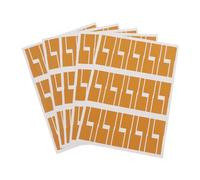 Cable Labelling， A4 Network Cable Labels Sticker Colorful Self Adhesive Wire for Electrical Cables Organize(Brown 5sheet)
