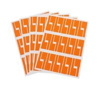 Cable labelling， A4 Network Cable Labels Sticker Colorful Waterproof Self Adhesive Wire for Electrical Cables Organize(Orange 5sheet)