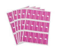Cable labelling， A4 Network Cable Labels Sticker Colorful Waterproof Self Adhesive Wire for Electrical Cables Organize(Purple 5sheet)