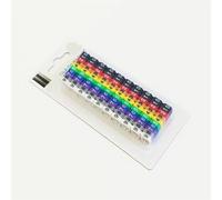 Cable Labelling， Wire Label EC-0 EC-1 500pcs Mark Number 0 to 9 Colored 2.5 sqmm Insulation PVC Cable Marker Labels(Ec 0 150pcs 0 9)