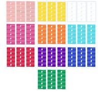 Cable Labels, 10 Sheets/300 Pcs Self-Adhesive Cable Label Stickers, 10 Colors Waterproof Tear Resistant Cable Markers Cable Stickers for Cable Identification and Management