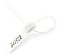 Cable Labels, 1000pieces Plastic Tamper Proof Seals Pull Tight Numbered Label Adjustable Length 207mm(Wit)