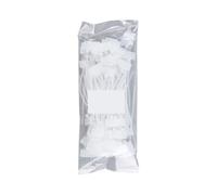 Cable Labels 100Pcs Colorful Cable Ties Plastic Label Strapping Tape Labels Self-Locking Zip Mesh Wire Marker Tools(White)