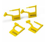 Cable Labels, 100PCS Plastic Padlock Seal Numbered Anti-Tamper Seals Evident Disposable Lock(Unique Colour)