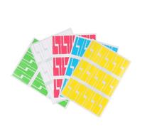 Cable Labels， A4 Network Cable Labels Sticker Colorful Waterproof Self Adhesive Wire for Electrical Cables Organize(Random 10sheet)